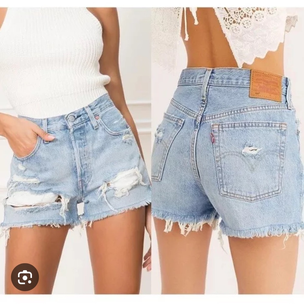 501® High Rise Womens Shorts-Fault Line